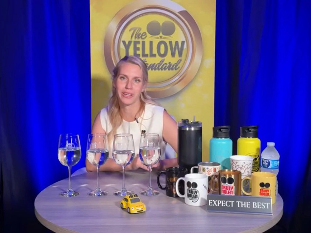 Scarlett Nolen speaking during Truly Nolen's internal "Stay Hydrate" campaign. IMAGE: TRULY NOLEN