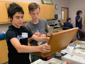 Alex Switt and Christian Compton pictured as the pair met during their first UF/IFAS Bug Camp. IMAGE: UF/IFAS