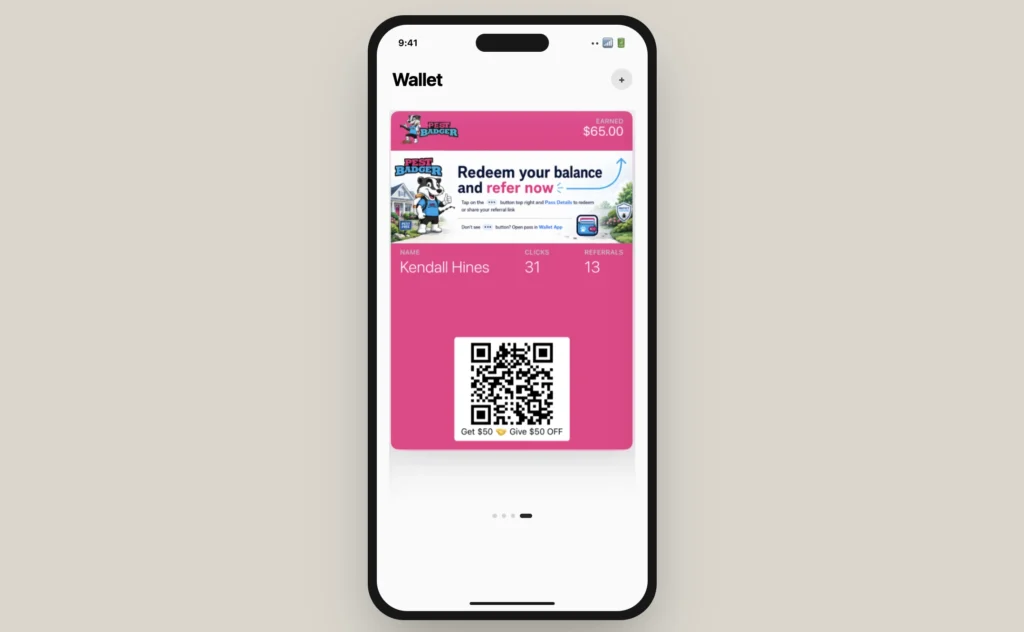 Simulated Rewards Pass on cell phone