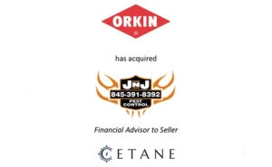 Logos of Orkin, J&J and Cetane