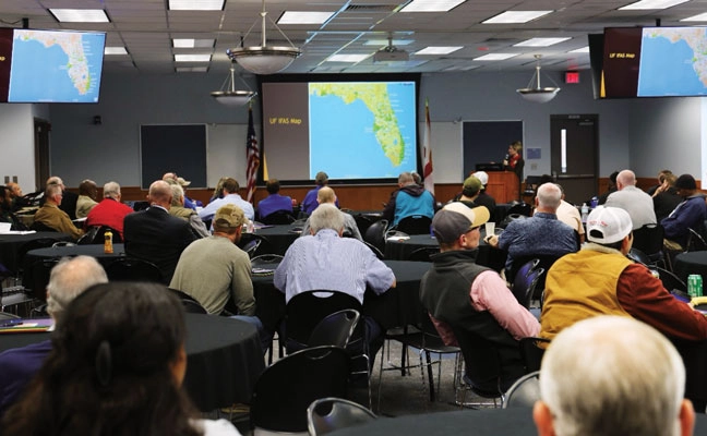 LEARNING OPPORTUNITIES: At the 2025 Field Day, the wood-destroying organism (WDO) class was one of many that were well attended by PMPs from around the region. Field Day usually attracts between 250 and 300 attendees. (PHOTO: ANAMIKA SHARMA)