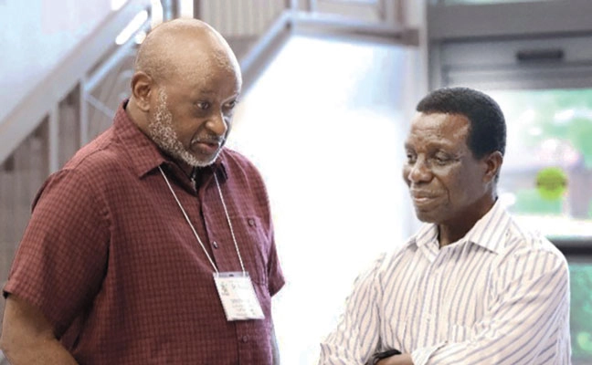 TODAY'S LEADERS: John Dukes III, left, is chair of the 2026 Field Day Advisory Committee. Dr. Lambert Kanga is an entomology professor and chair of FAMU's entomology program. This photo was taken during the 2024 event. (PHOTO: DR. ANAMIKA SHARMA)