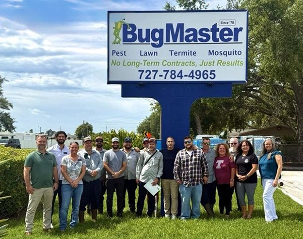 Group shot of the Bug Master team