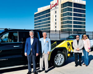 From left are Arrow President Tim Pollard, Chief Development Officer Kevin Burns, former Hoffman's Exterminating CEO Bill Hoffman and Arrow CEO Emily Thomas Kendrick. (Photo: Arrow Exterminators)