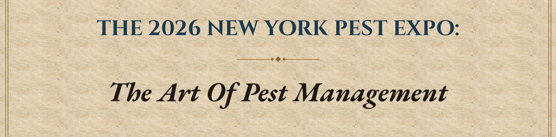The 2026 New York Pest Expo: The Art of Pest Management
